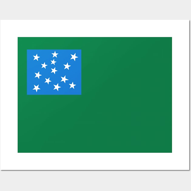 Green Mountain Boys Flag Wall Art by American Revolution Podcast